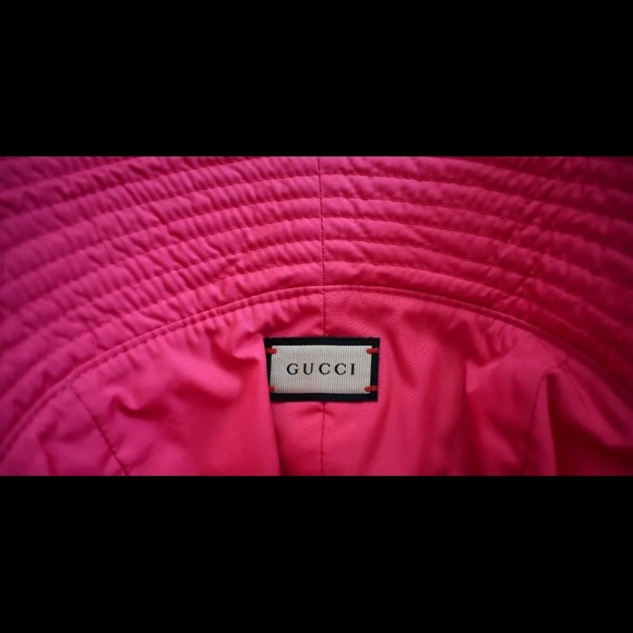 Gucci Pink Bucket Hat with Gold Logo main image 4